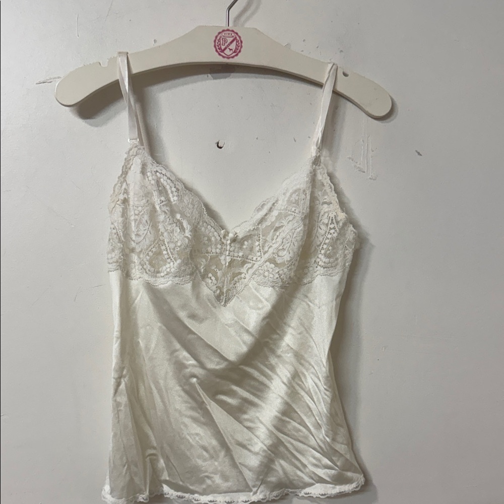 Vassarette Cream Lace Camisole